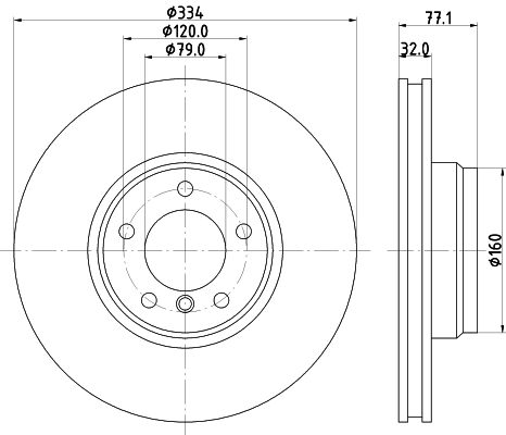 MINTEX féktárcsa - MDC1258 - TothCarparts