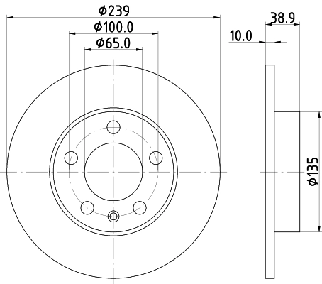 MINTEX féktárcsa - MDC1282 - TothCarparts