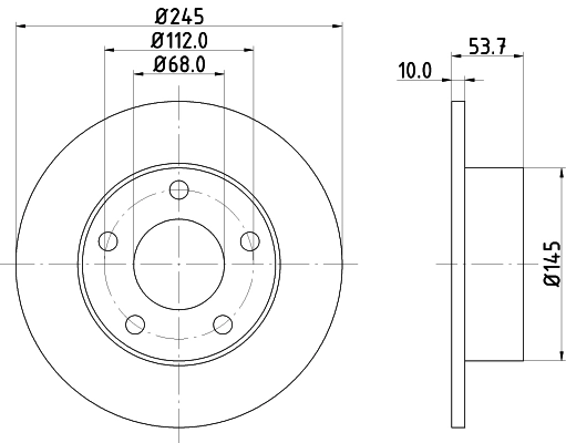 MINTEX féktárcsa - MDC1358 - TothCarparts