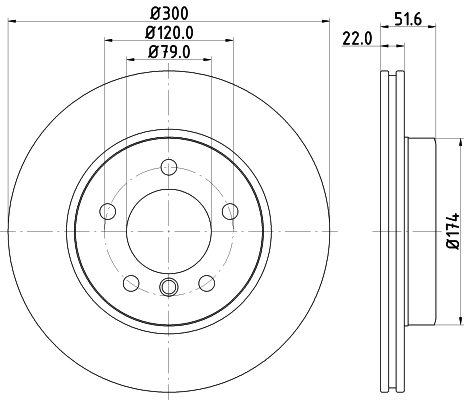 MINTEX féktárcsa - MDC1383C - TothCarparts