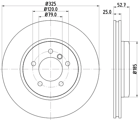 MINTEX féktárcsa - MDC1403C - TothCarparts