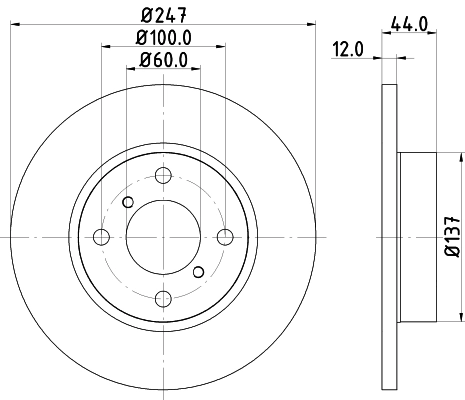 MINTEX féktárcsa - MDC1490 - TothCarparts