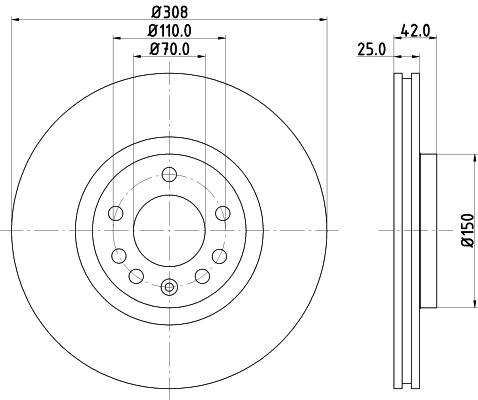 MINTEX féktárcsa - MDC1500C - TothCarparts
