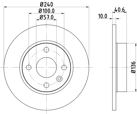 MINTEX féktárcsa - MDC1519 - TothCarparts