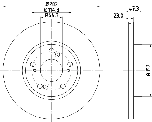 MINTEX féktárcsa - MDC1567 - TothCarparts