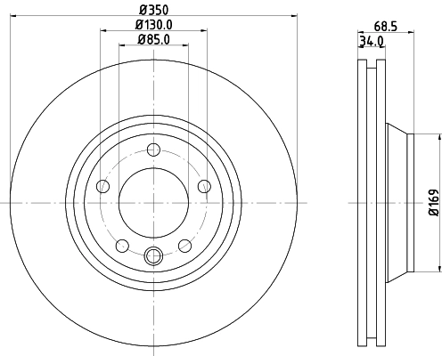 MINTEX féktárcsa - MDC1611LC - TothCarparts