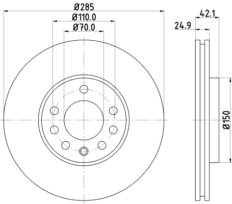 MINTEX féktárcsa - MDC1632C - TothCarparts