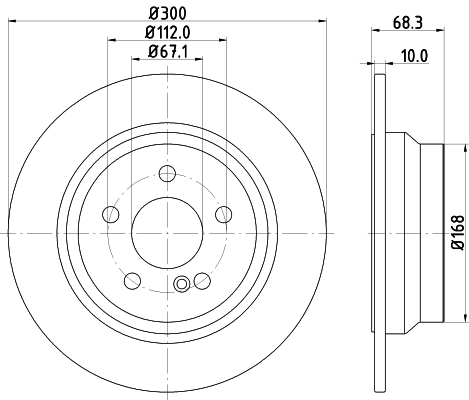 MINTEX féktárcsa - MDC1633C - TothCarparts