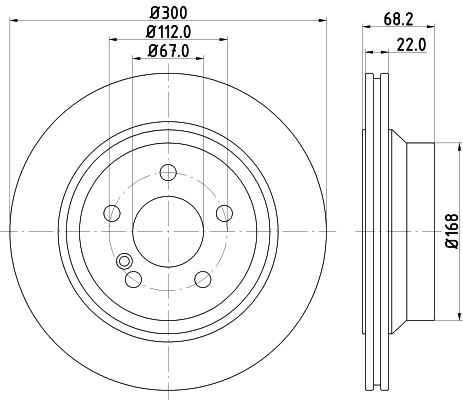 MINTEX féktárcsa - MDC1634 - TothCarparts