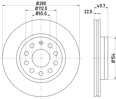 MINTEX féktárcsa - MDC1639C - TothCarparts