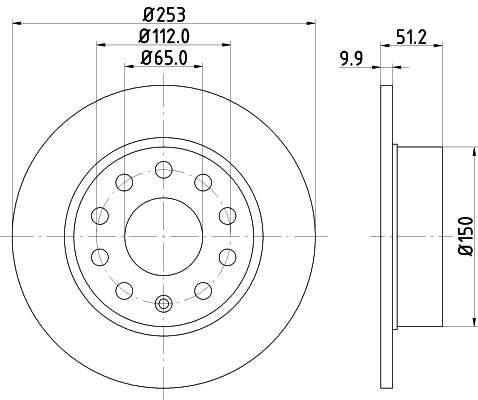 MINTEX féktárcsa - MDC1640C - TothCarparts