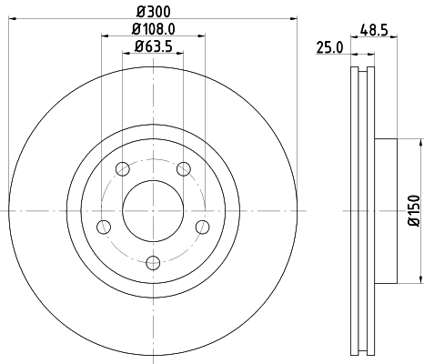 MINTEX féktárcsa - MDC1641C - TothCarparts