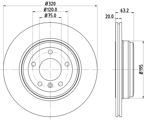 MINTEX féktárcsa - MDC1660C - TothCarparts