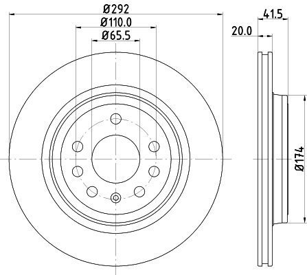 MINTEX féktárcsa - MDC1675 - TothCarparts