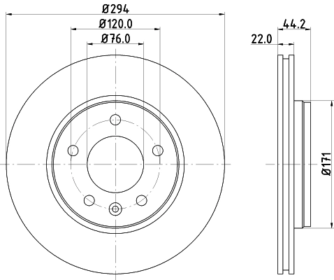 MINTEX féktárcsa - MDC1708C - TothCarparts