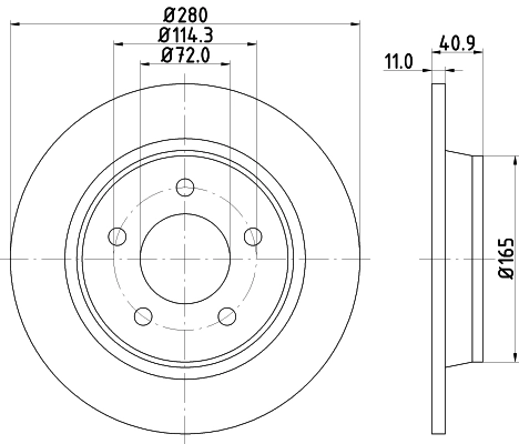 MINTEX féktárcsa - MDC1717 - TothCarparts