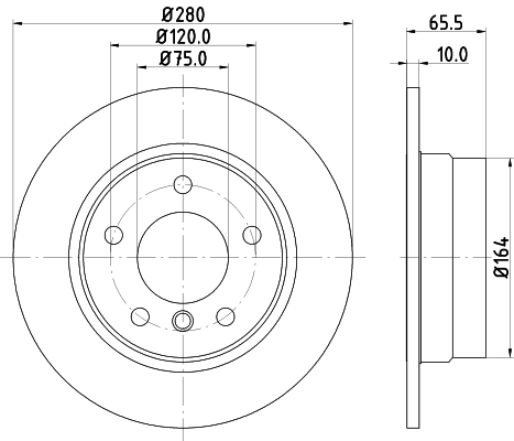 MINTEX féktárcsa - MDC1731C - TothCarparts