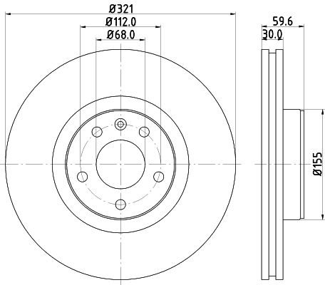 MINTEX féktárcsa - MDC1743C - TothCarparts