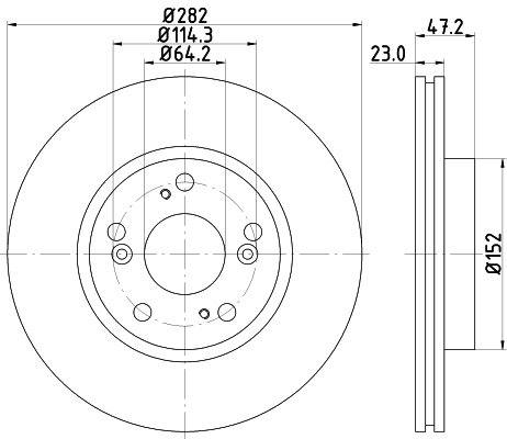 MINTEX féktárcsa - MDC1766C - TothCarparts