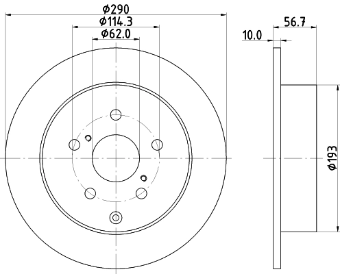 MINTEX féktárcsa - MDC1840 - TothCarparts