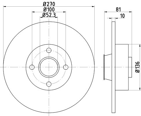 MINTEX féktárcsa - MDC1859 - TothCarparts