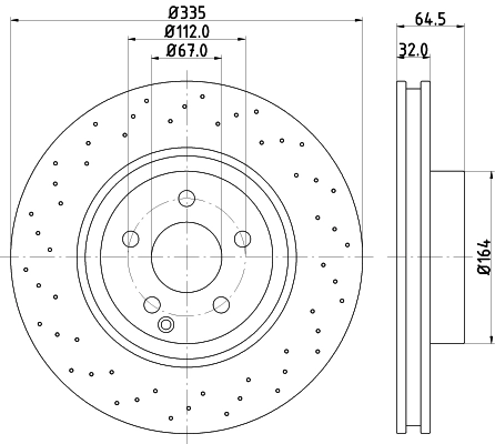 MINTEX féktárcsa - MDC1862 - TothCarparts