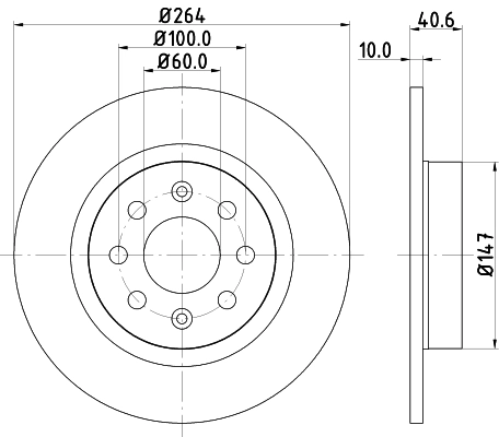 MINTEX féktárcsa - MDC1903 - TothCarparts