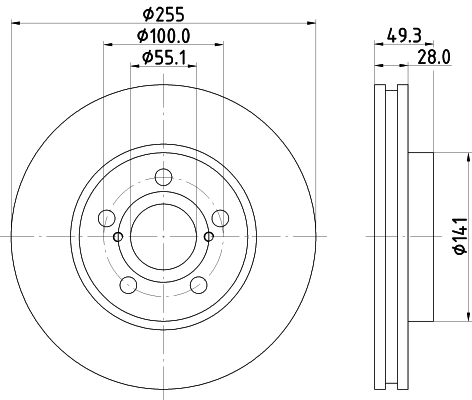 MINTEX féktárcsa - MDC1971 - TothCarparts