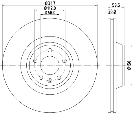 MINTEX féktárcsa - MDC1989 - TothCarparts
