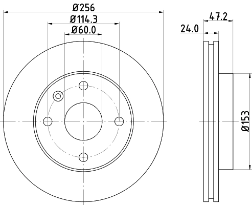 MINTEX féktárcsa - MDC1990 - TothCarparts