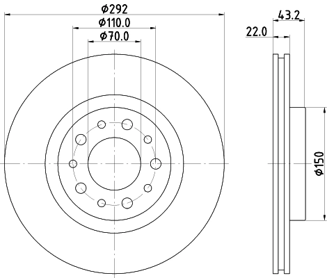 MINTEX féktárcsa - MDC1994 - TothCarparts