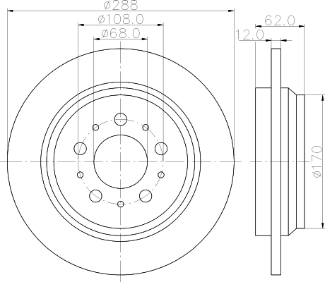 MINTEX féktárcsa - MDC1995 - TothCarparts