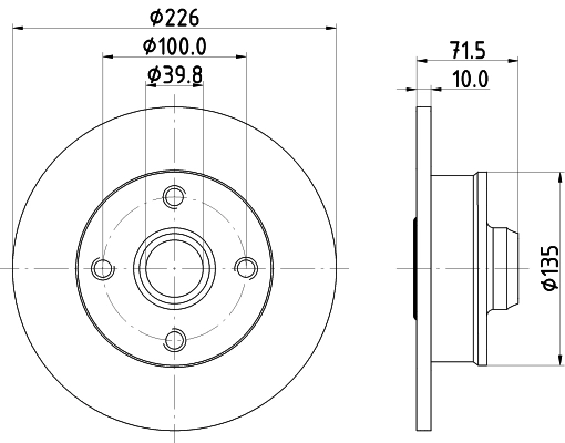 MINTEX féktárcsa - MDC1999 - TothCarparts