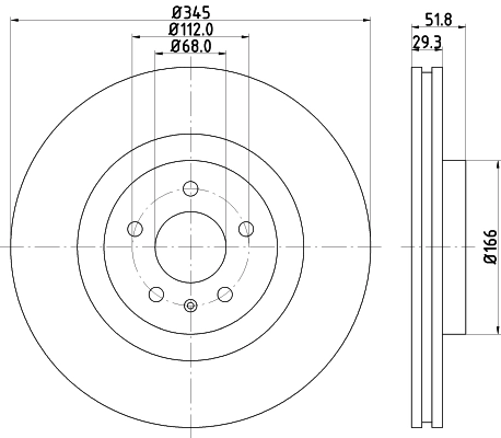 MINTEX féktárcsa - MDC2002 - TothCarparts
