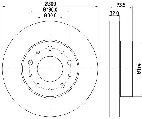 MINTEX féktárcsa - MDC2006 - TothCarparts