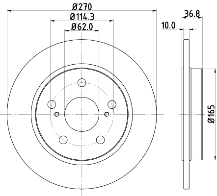 MINTEX féktárcsa - MDC2018C - TothCarparts