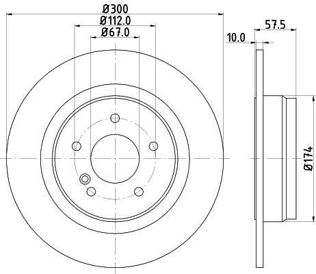 MINTEX féktárcsa - MDC2025C - TothCarparts