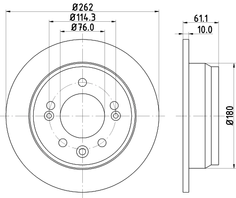 MINTEX féktárcsa - MDC2055C - TothCarparts