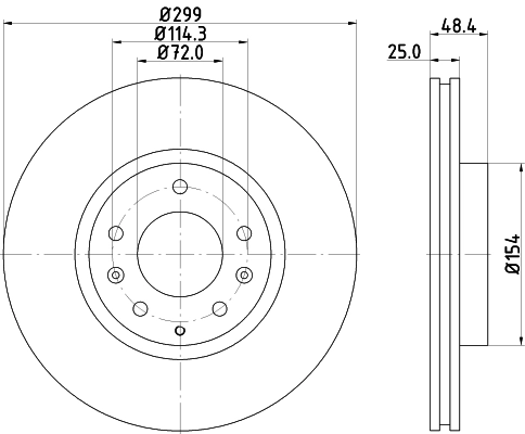 MINTEX féktárcsa - MDC2091 - TothCarparts