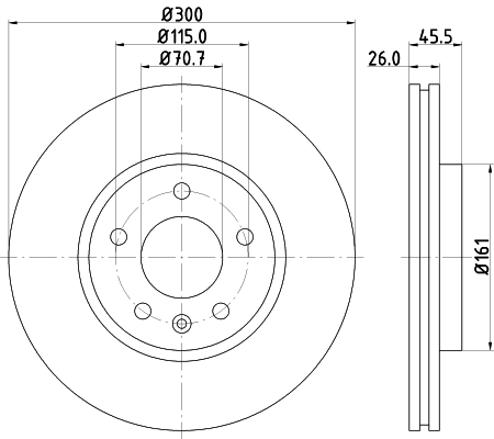 MINTEX féktárcsa - MDC2133 - TothCarparts