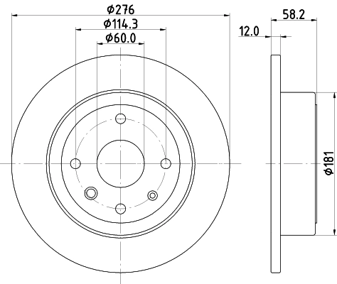 MINTEX féktárcsa - MDC2135 - TothCarparts