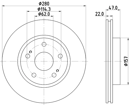 MINTEX féktárcsa - MDC2179 - TothCarparts