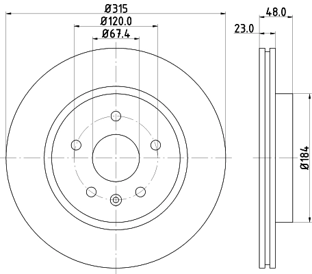 MINTEX féktárcsa - MDC2191 - TothCarparts