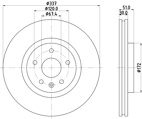 MINTEX féktárcsa - MDC2192 - TothCarparts