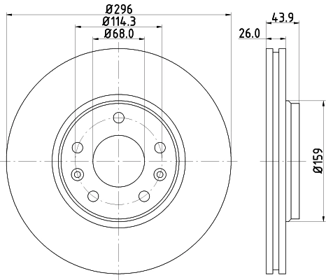 MINTEX féktárcsa - MDC2196 - TothCarparts