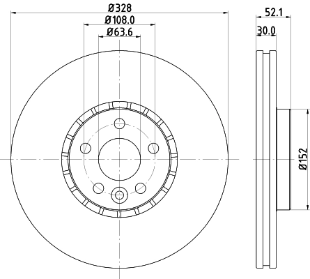 MINTEX féktárcsa - MDC2198 - TothCarparts