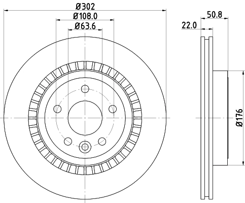 MINTEX féktárcsa - MDC2199 - TothCarparts