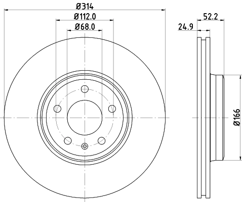 MINTEX féktárcsa - MDC2200C - TothCarparts