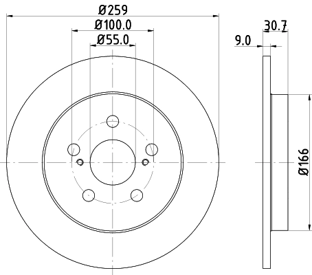 MINTEX féktárcsa - MDC2203 - TothCarparts
