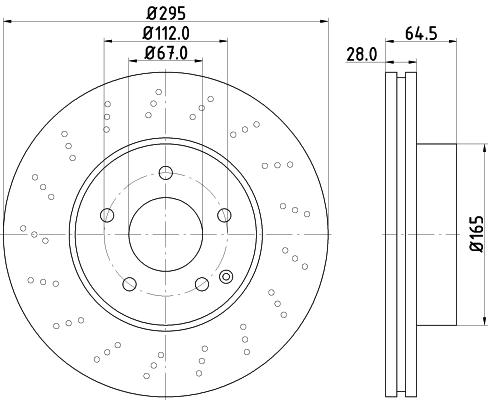 MINTEX féktárcsa - MDC2214 - TothCarparts